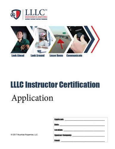 LLLC Instructor Certification Application  (Master Instructors Only)