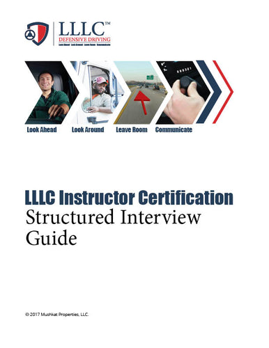 LLLC Instructor Certification Structured Interview Guide  (Master Instructors Only)